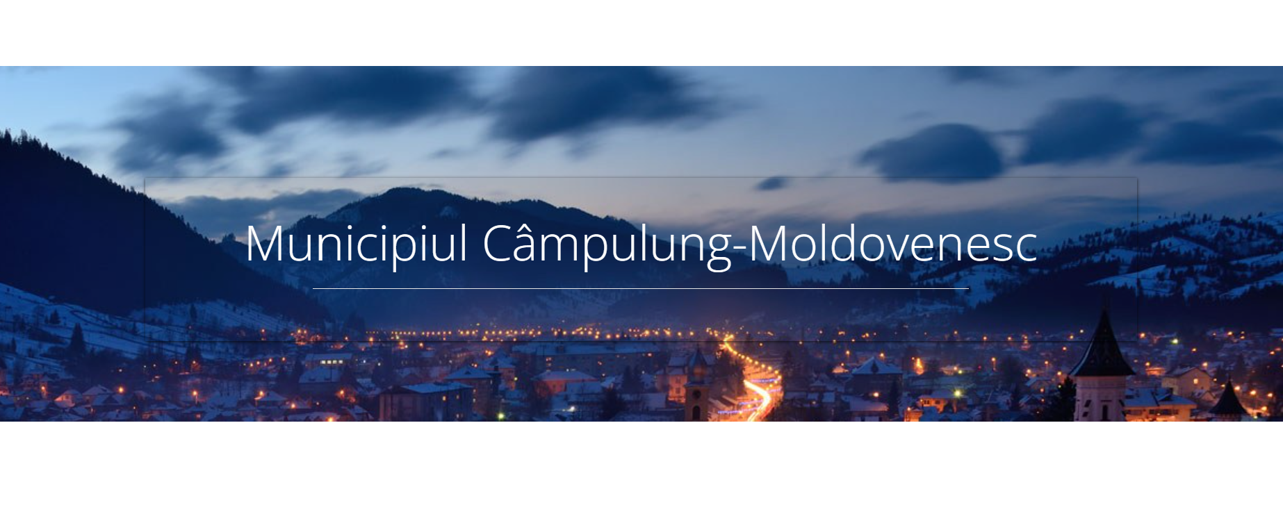 Servicii Electronice - Primaria Municipiului Campulung Moldovenesc